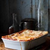 Caramelized Onion and Portabella Mushroom Lasagna #lasagna #italianfood #lasagnarecipe
