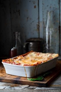 Caramelized Onion and Portabella Mushroom Lasagna #lasagna #italianfood #lasagnarecipe