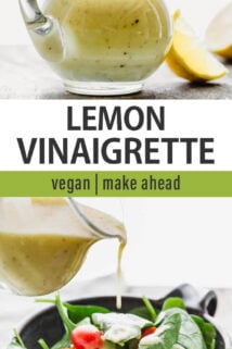 lemon dressing collage
