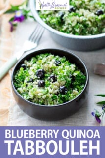 Blueberry Quinoa Tabbouleh text overlay
