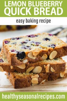 blueberry lemon bread text overlay