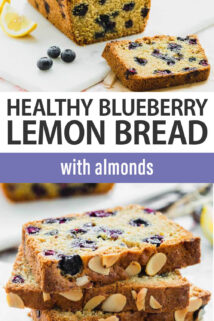 blueberry lemon bread text overlay