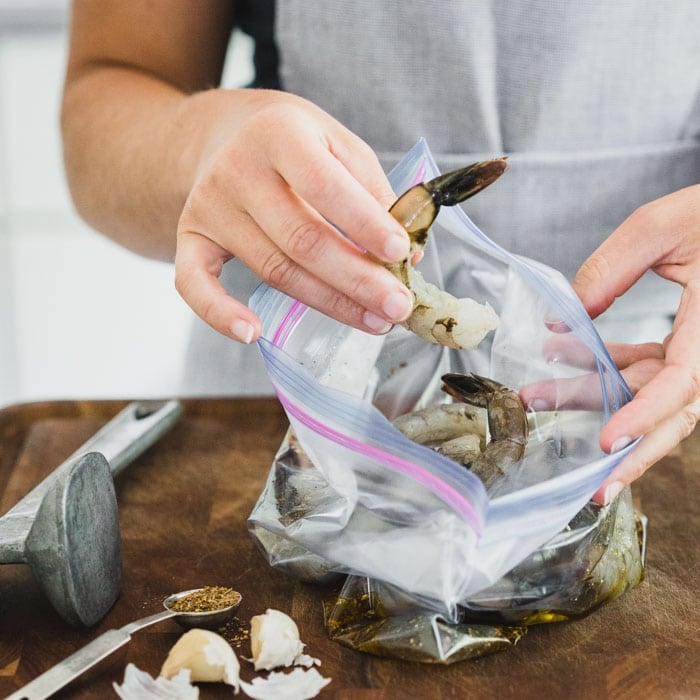 Add protein of choice to the marinade