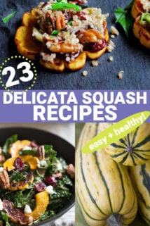 delicata photo collage with text