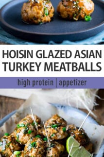 hoisin meatballs collage
