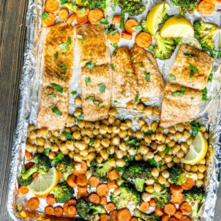 the moroccan salmon and chickpea dinner