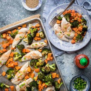 Sheet Pan Chicken Broccoli