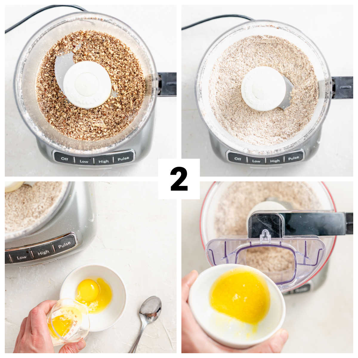 making the crust in the food processor