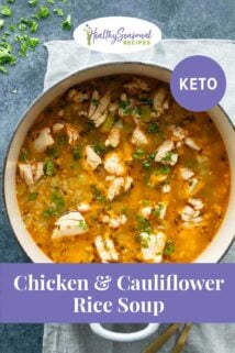 pot of keto chicken soup