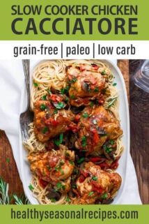 overhead platter chicken cacciatore