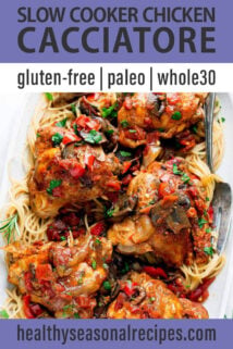 overhead platter chicken cacciatore