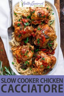 overhead platter chicken cacciatore