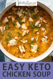 overhead bowl keto chicken soup