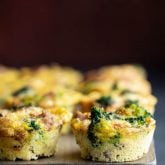 A batch of Paleo Egg Muffins on a gray wooden tray