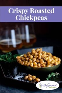 bowl of roasted chickpeas