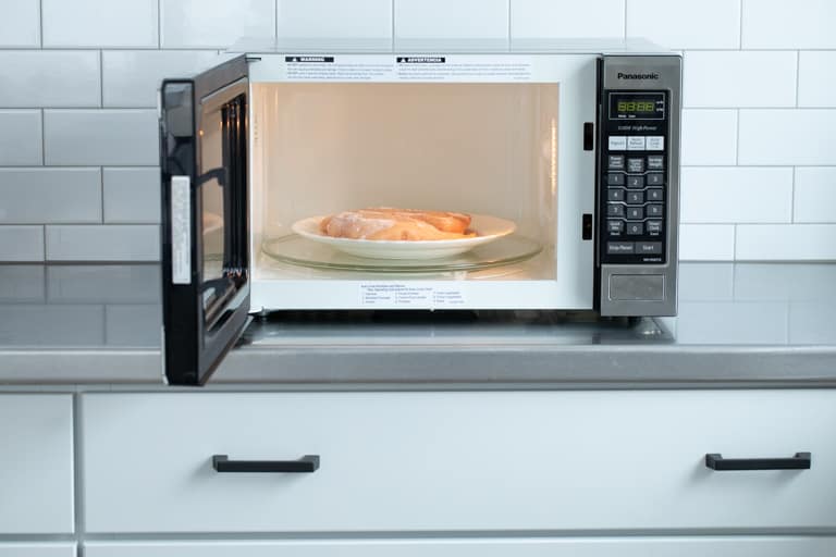thaw chicken in the microwave