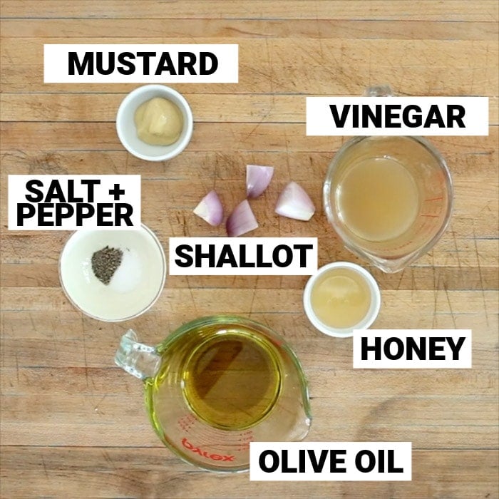 the ingredients on a wooden board with text overlay