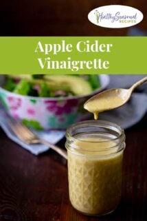 apple cider vinaigrette jar