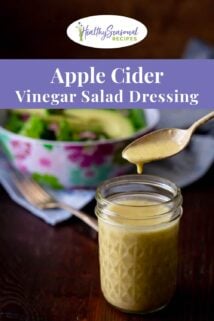 apple cider vinaigrette jar