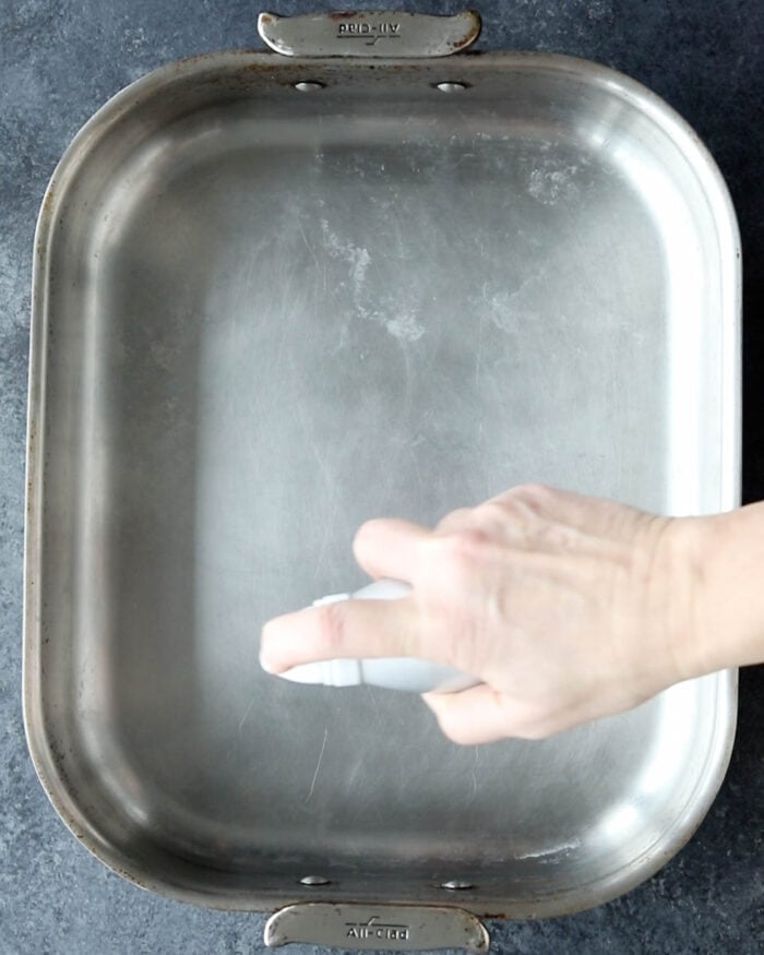 prep the pan before adding the chicken to it
