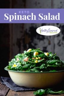 bowl of spinach salad