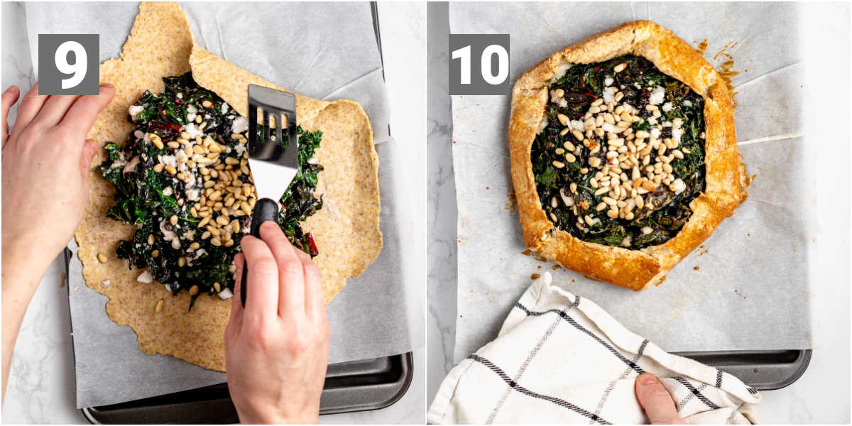 assemble the galette and bake