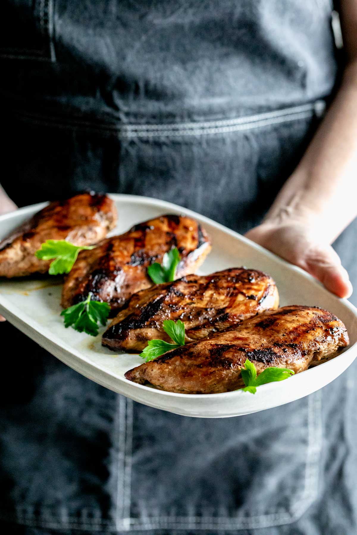 a platter of chicken