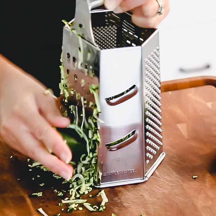 Grate zucchini