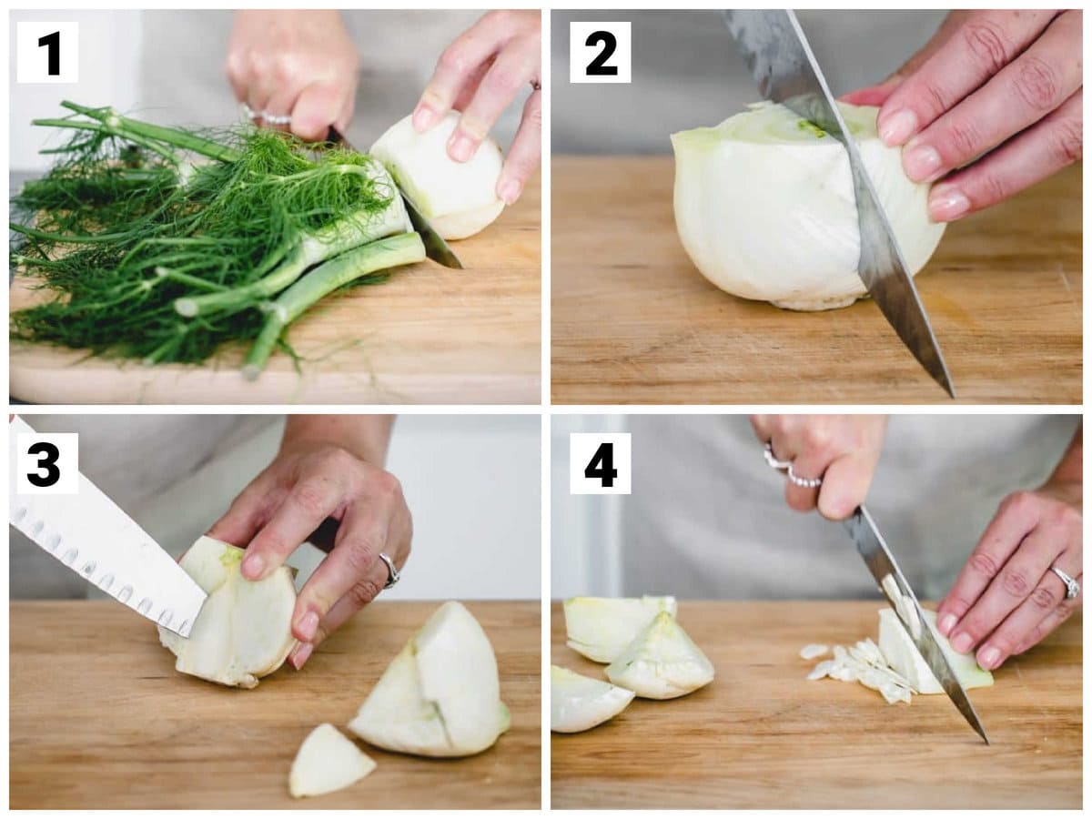 how to cut fennel
