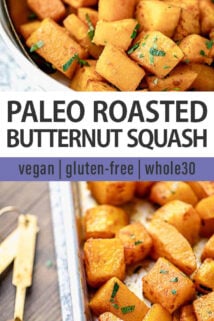 roasted butternut squash collage