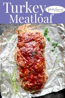 Turkey Meatloaf with text overlay