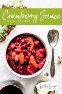 cranberry sauce overhead