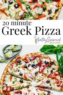 collage of  pizza