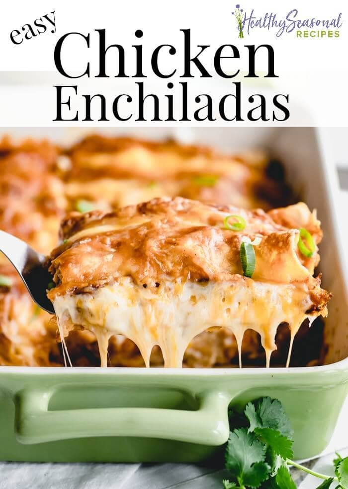 a side view of cheesy enchiladas