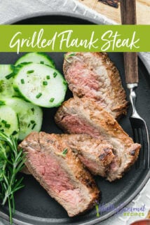 overhead of grilled steak