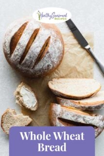 Sliced whole wheat bread