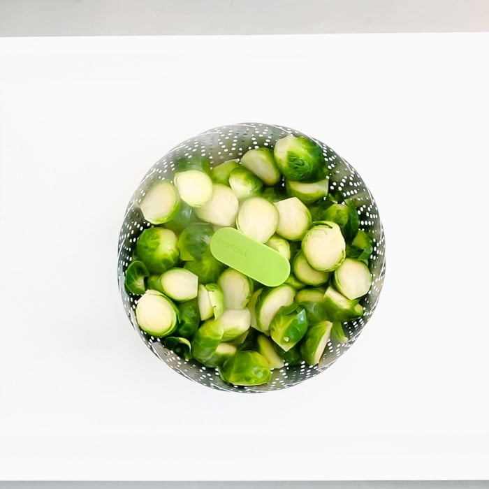 transfer the steamer basket to the work surface