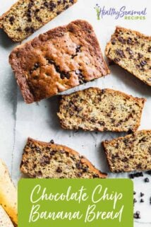 Banana bread with chocolate chips