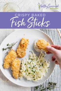 fish sticks on a plate