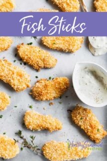 fish sticks on baking sheet