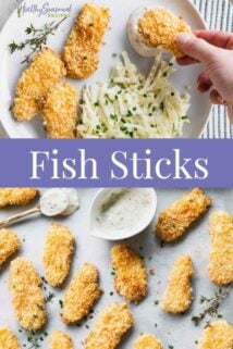 fish sticks with text overlay