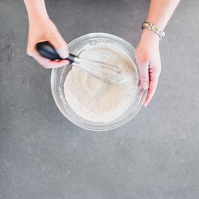 Whisk together dry ingredients in a medium bowl