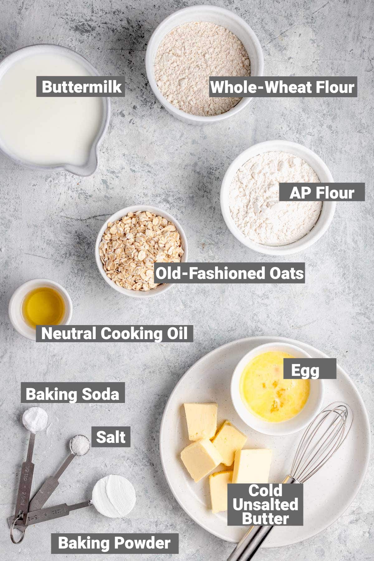 oatmeal pancakes ingredients
