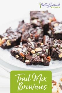 Brownies on a plate with a white background