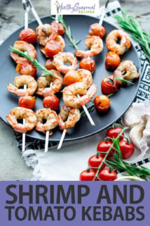 shrimp and tomato kebabs text overlay