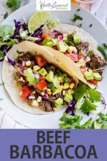 beef barbacoa tacos text overlay