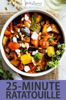 Ratatouille text overlay