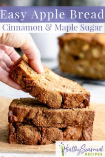 stack of apple cinnamon bread