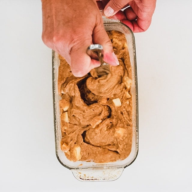 swirl the batter with a knife