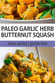 garlic herb butternut squash
